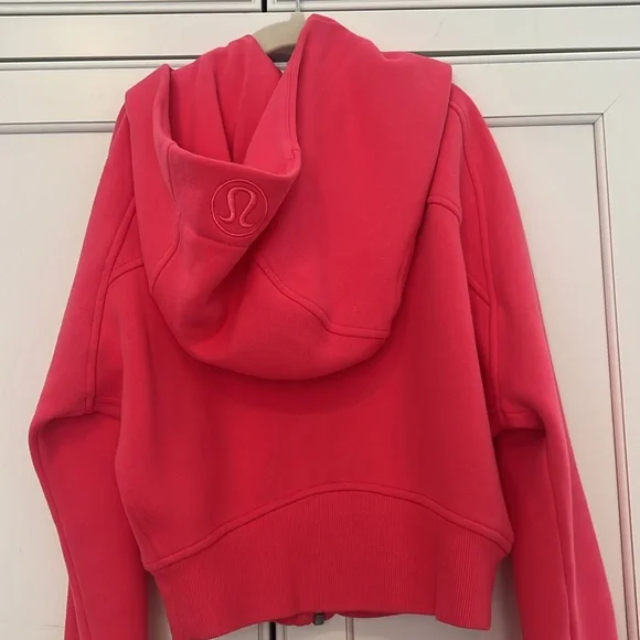 Lululemon Scuba full zip cropped hoodie in “lip gloss” size 4. - Picture 5 of 8
